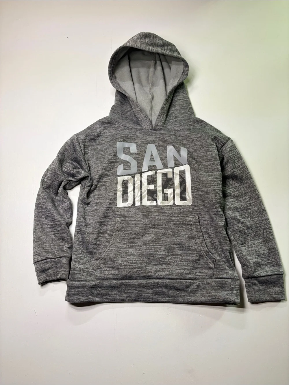 Wear Code Kids Size M San Diego Graphic Hoodie Gray